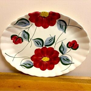 Vintage Blue Ridge Southern Potteries Becky Pattern 13 1/4" Serving Platter